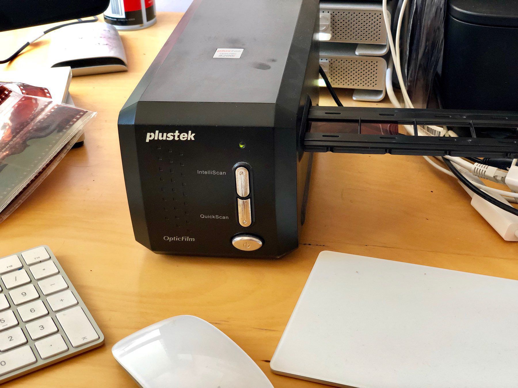 A Plustek OpticFilm scanner
