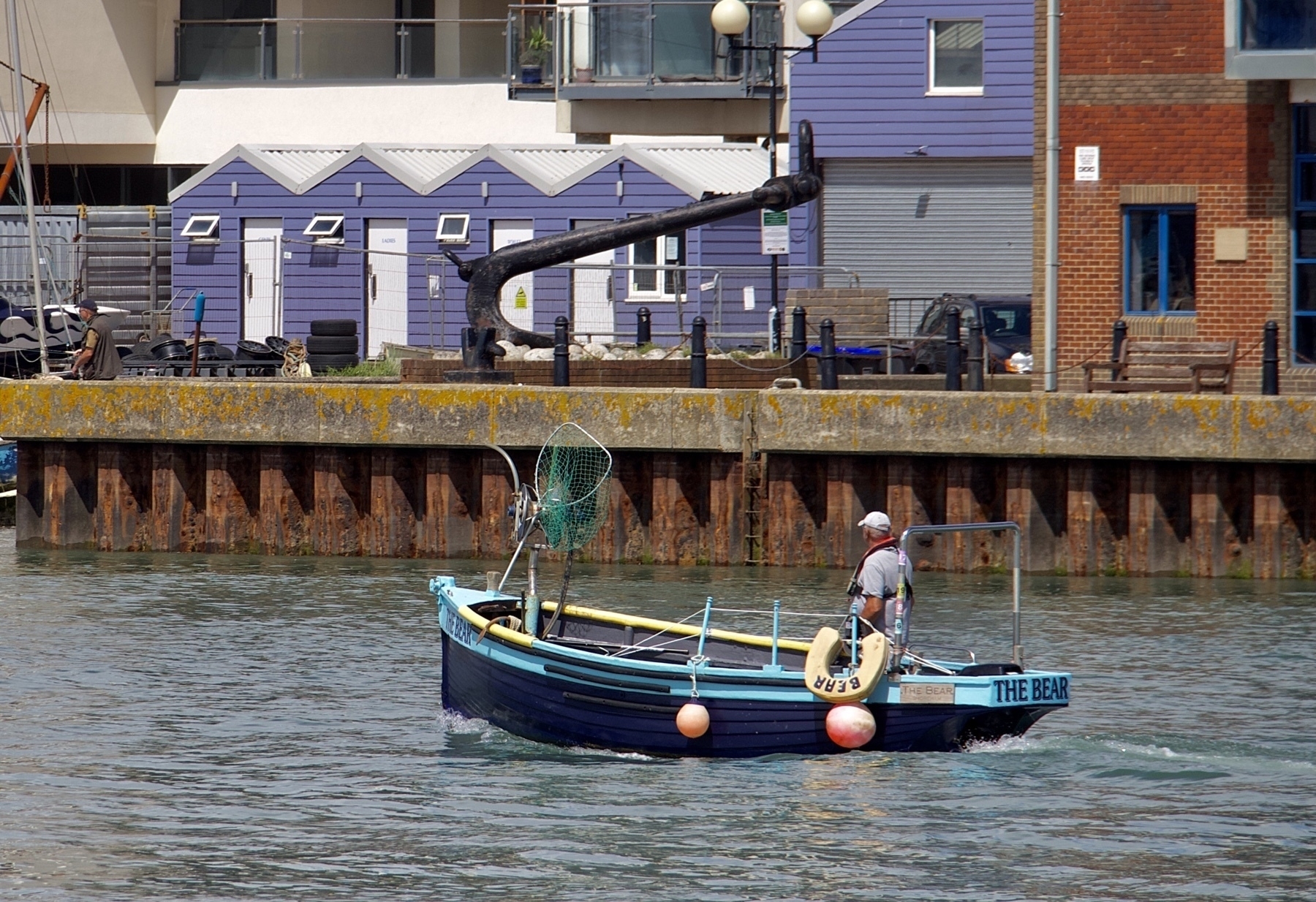 A small fishing boat called The Bear in The Adur. 