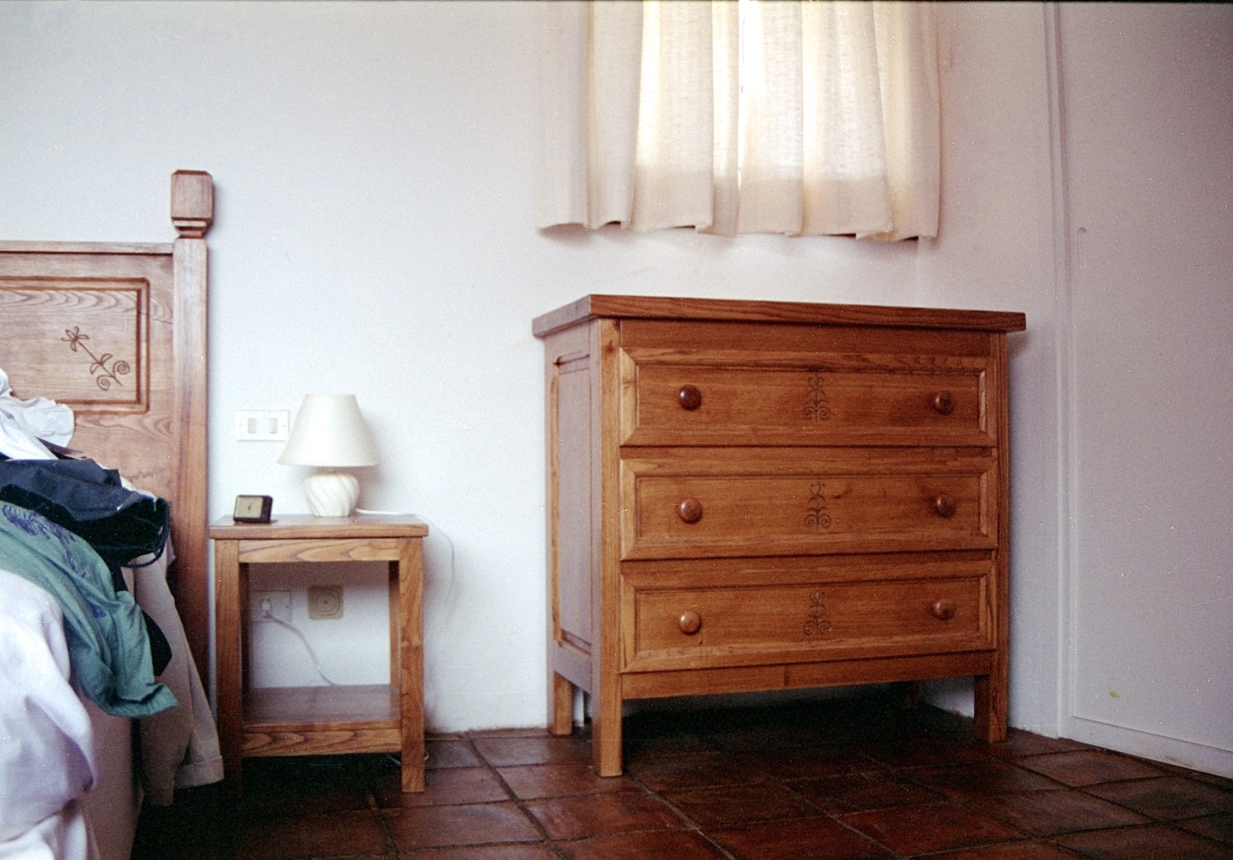 A chest of drawers in a Sardinian bedroom