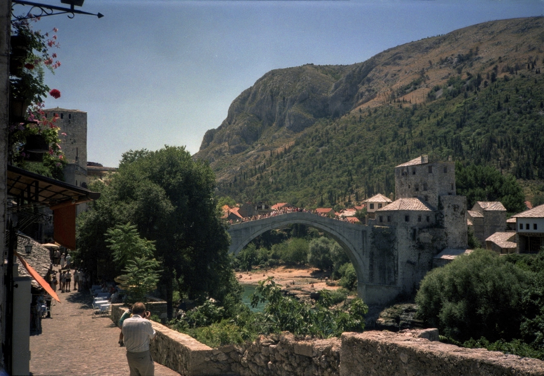 The original Old Bridge in Mostar, taken in 1989. 